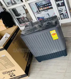 Essential Nasco Washing Machine Semi Automatic 8 Kg Grey