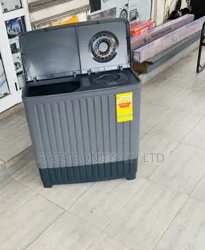 Authentic Sleek Nasco Washing Machine Semi Automatic 8 Kg Grey