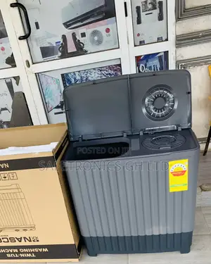 Ultra Modern Nasco Washing Machine Semi Automatic 8 Kg Grey