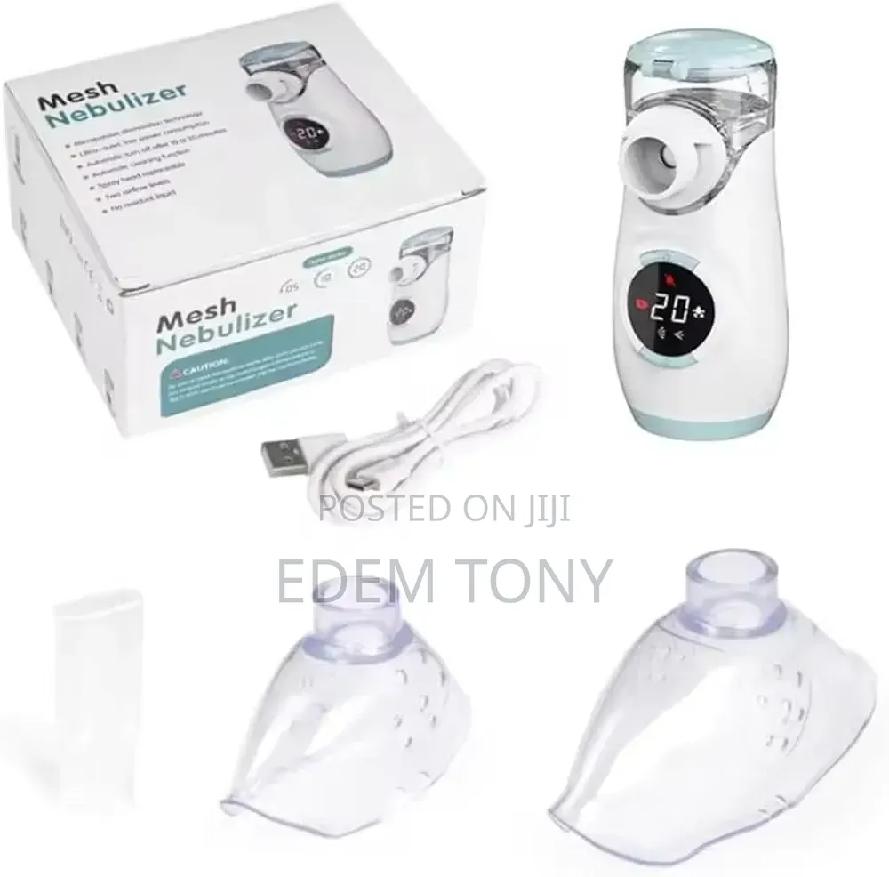 Blue-Rechargeable Mesh Nebulizer Machine for Child and Adults