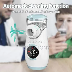 Blue-Rechargeable Mesh Nebulizer Machine for Child and Adults