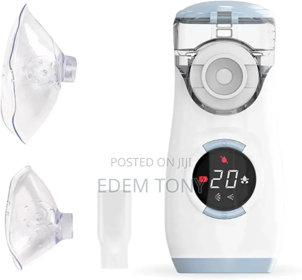 Blue-Rechargeable Mesh Nebulizer Machine for Child and Adults