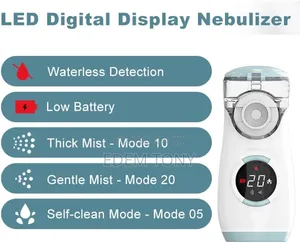 Blue-Rechargeable Mesh Nebulizer Machine for Child and Adults