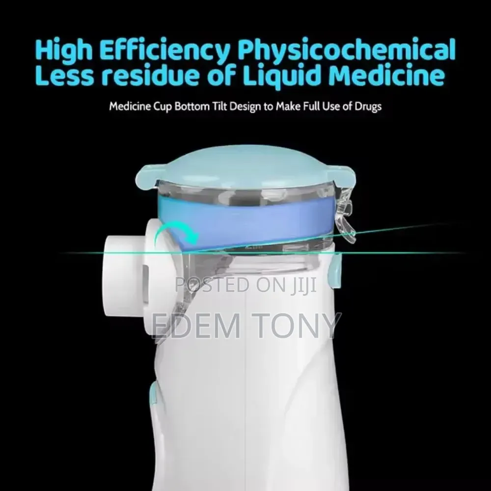 Blue-Rechargeable Mesh Nebulizer Machine for Child and Adults