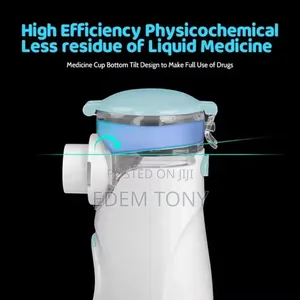 Blue-Rechargeable Mesh Nebulizer Machine for Child and Adults