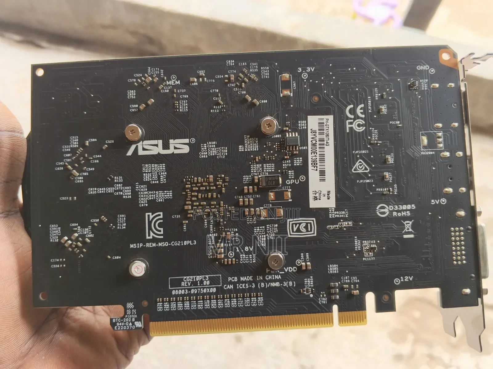 ASUS GTX 1050 Ti 4 GB Graphics Card
