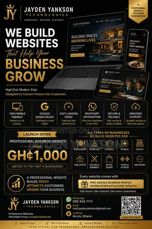 Premium Website Design for Businesses in Ghana