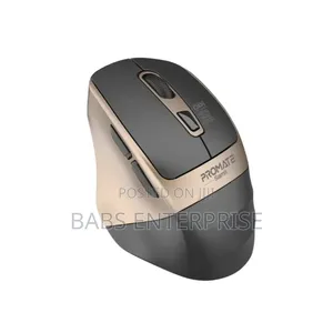 Promate 2.4GHz Ergonomic 2200 DPI Silent Click Wireless Mouse – Gold
