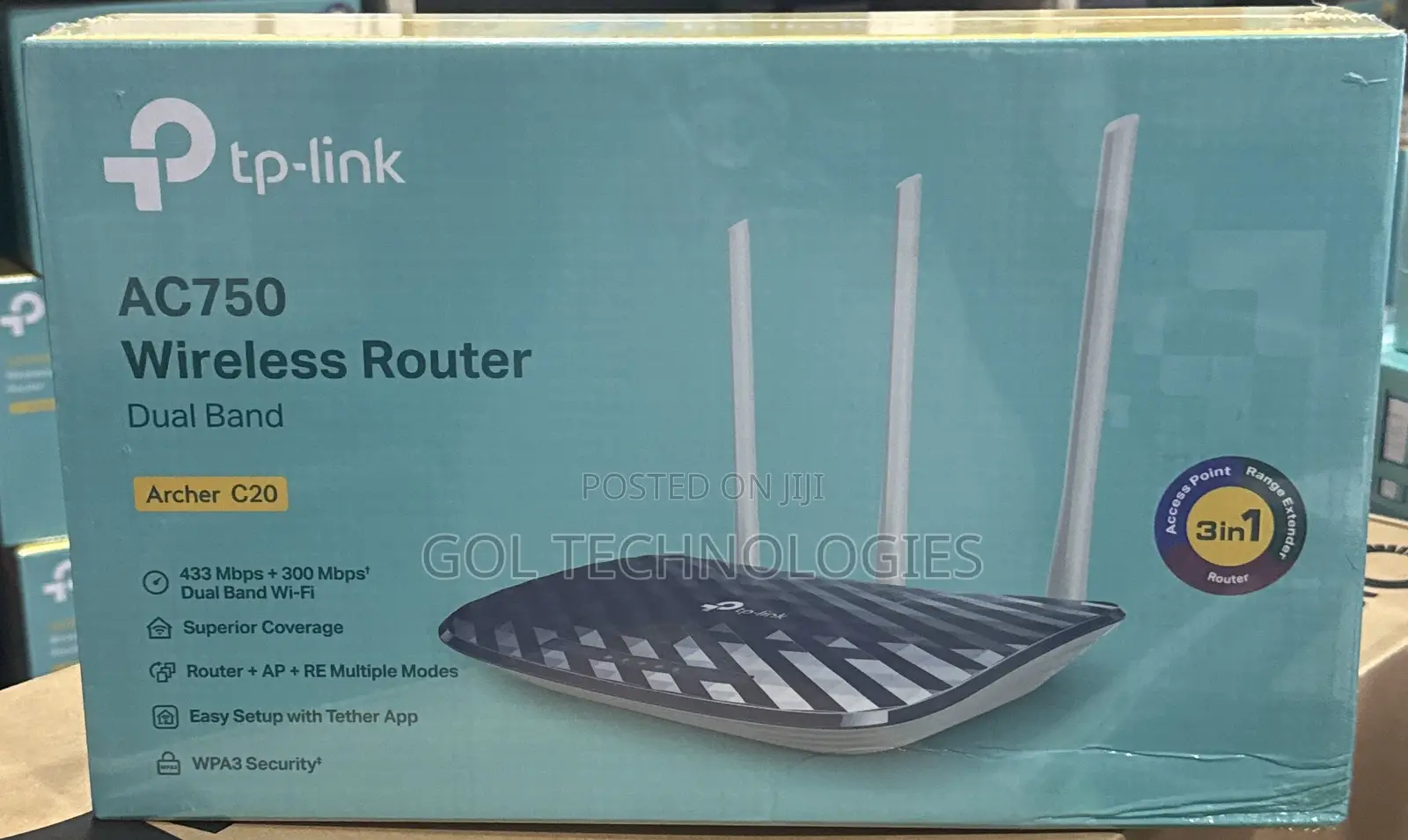 TP-Link Ac750 Wireless Router Dual Band Archer C20