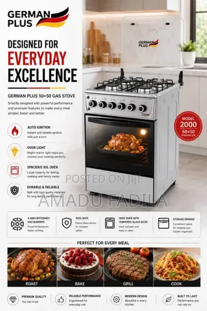 Gas Burner With Oven and Grill Plus Auto Ignition