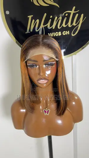 12 Inches Double Drawn Wig human Hair