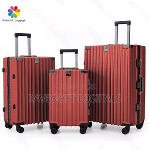 Aluminum Zipless Traveling Bag Set
