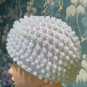 Beaded Turban Cap/ Auto Gele