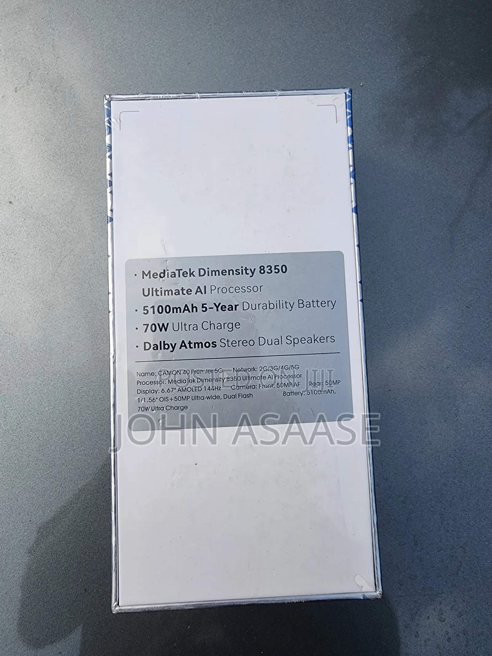 New Tecno Camon 40 Premier 5G 256 GB Black