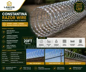 20ft Concertina Razor Wire | Galvanized Security Fence Wire