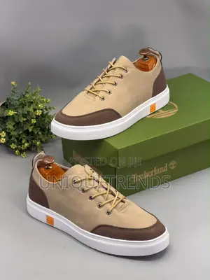 High Quality TIMBERLAND Leather Lace-Up Sneakers