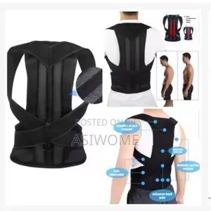 Adjustable Black and Lumbar Posture Support Belt