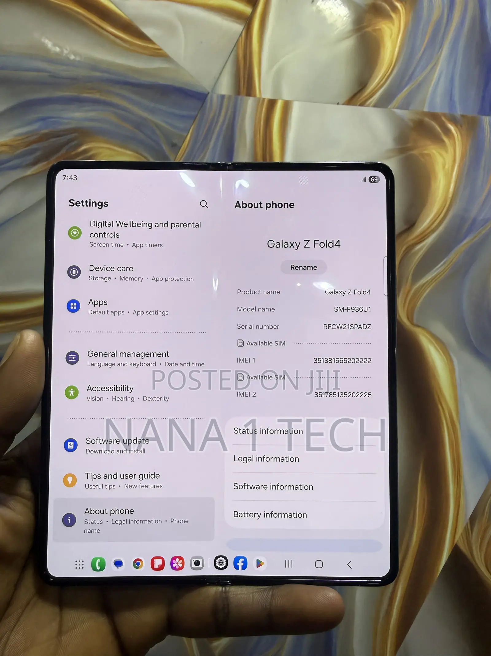 Samsung Galaxy Z Fold4 512 GB Black