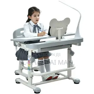 Adjustable Kids Study Desk and Chair With Lamp