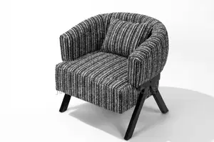 Accent Chair (Curved Back )