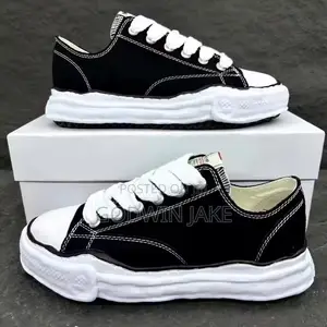 Maison Mihara Yasuhiro Peterson Original Sole Canvas Low – Black/White