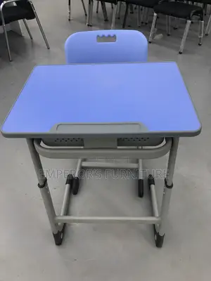 Ergonomic Blue Student Desk Chair Set
