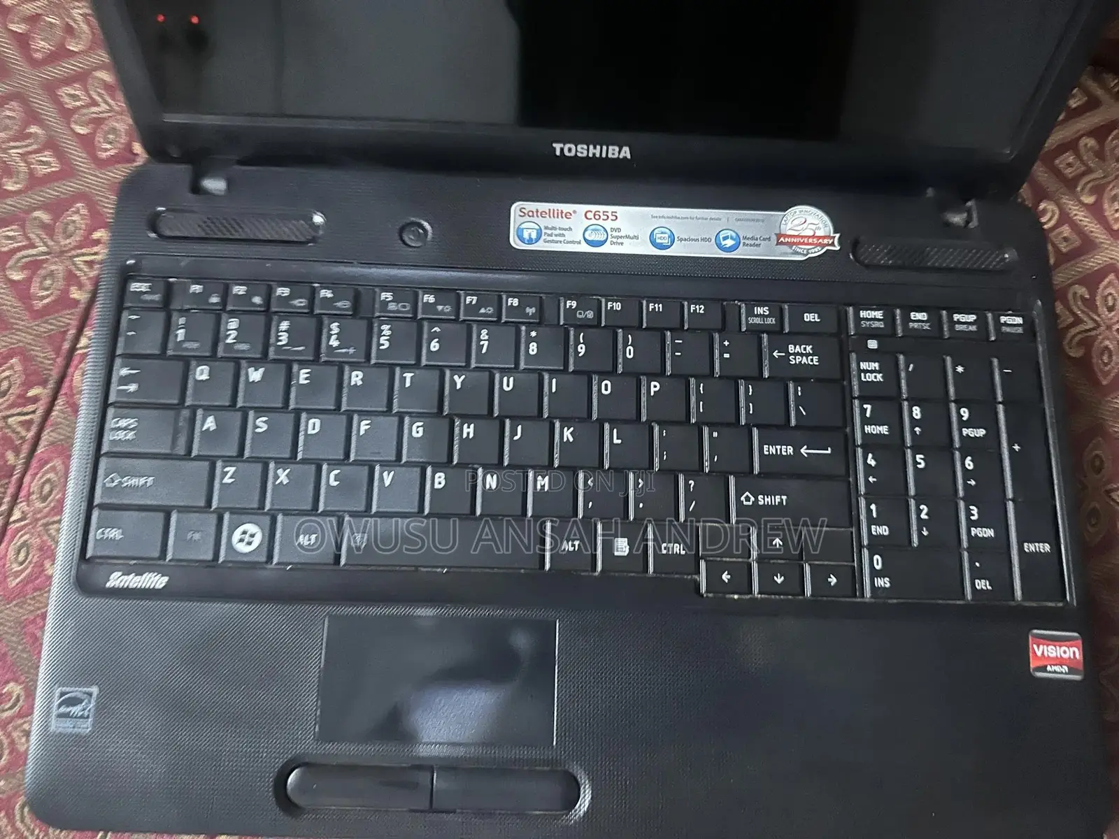 Laptop Toshiba 4GB AMD HDD 500GB