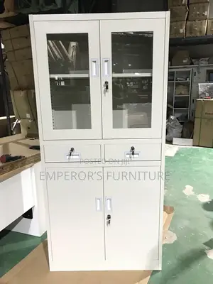 Professional 4-Door Office Cabinet With Lockable Drawers