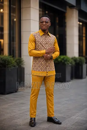 Stylish Men's Casual Kaftan Set – Lightweight Comfortable
