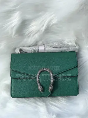 Women Crossbody/Shoulder Leather Handbag - Green