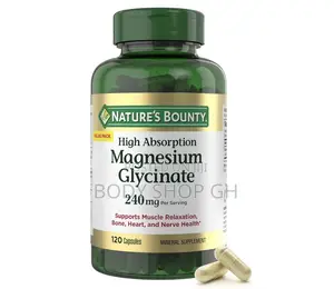 High Absorption Magnesium Glycinate 240 Mg - 120 Count/60 Servings