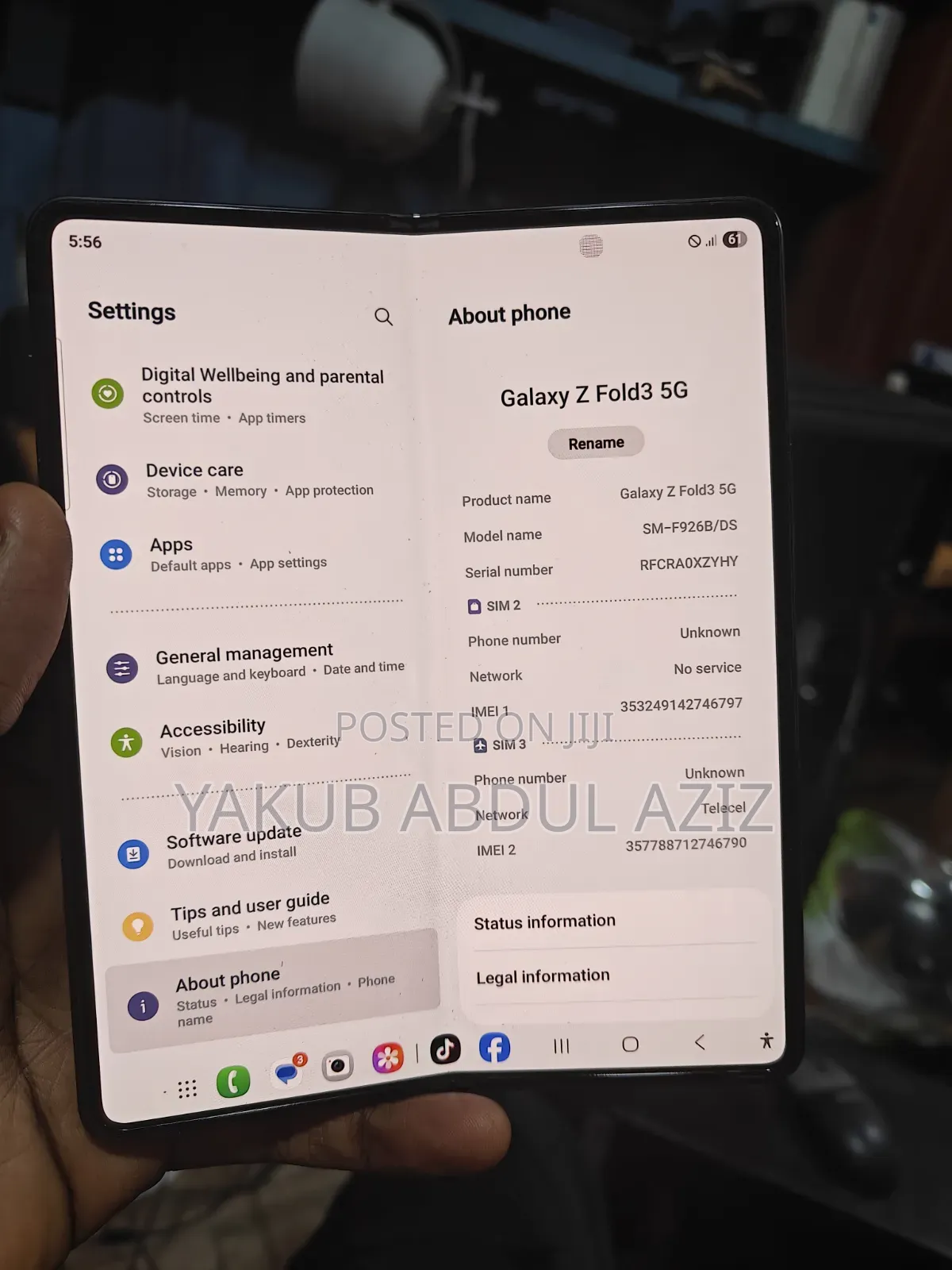 Samsung Galaxy Z Fold 3 256 GB Black