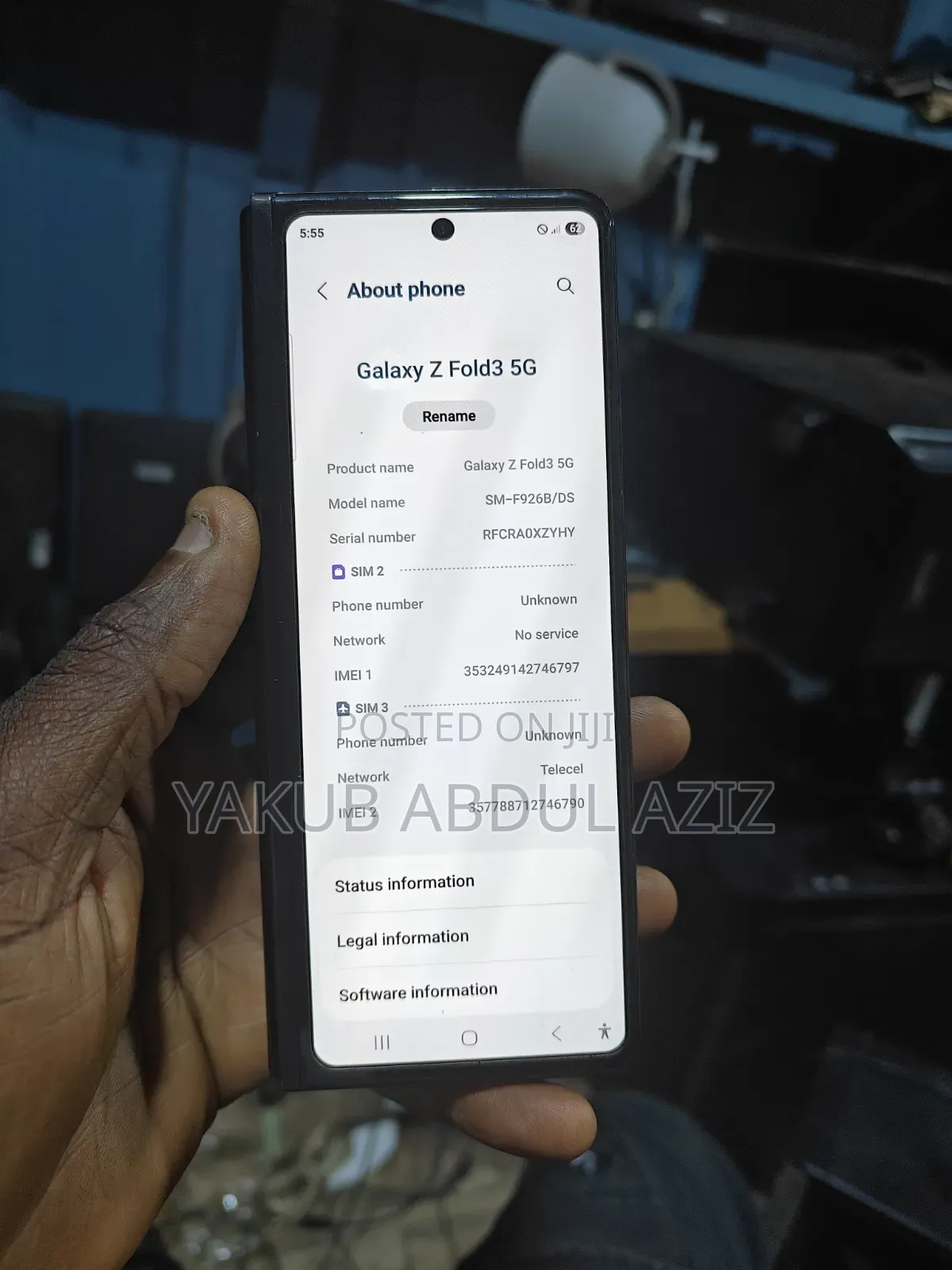 Samsung Galaxy Z Fold 3 256 GB Black