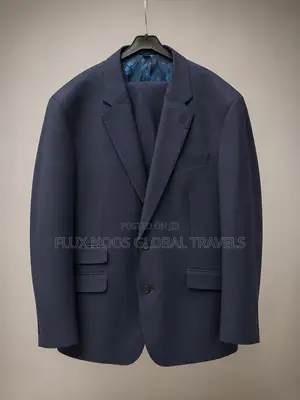 Men's Classic Navy Blue 2-Piece Suit – UK/US Size 46