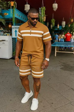 Premium Men’s 2-Piece Polo Shirt Shorts Set | Casual Summer Outfit