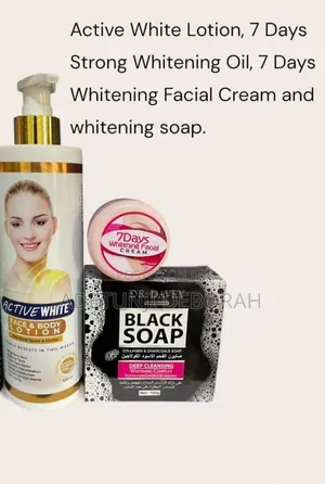 3-in-1Skin Glow Set - Active White +Active Face Cream +Black Soap
