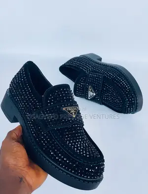 Trendy Rhinestone Prada Shoe
