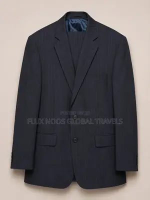 Men's Navy Pinstripe Suit – UK 48 / EU 58