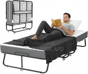 One and Half Foldable Bed Plus Mattress
