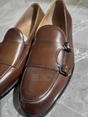 Step Out in a Classic Double Monk Brown Men’s Shoes