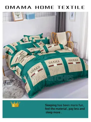 Deluxe Home Bedding Set - 1 Bedsheet 3 Pillow Cases