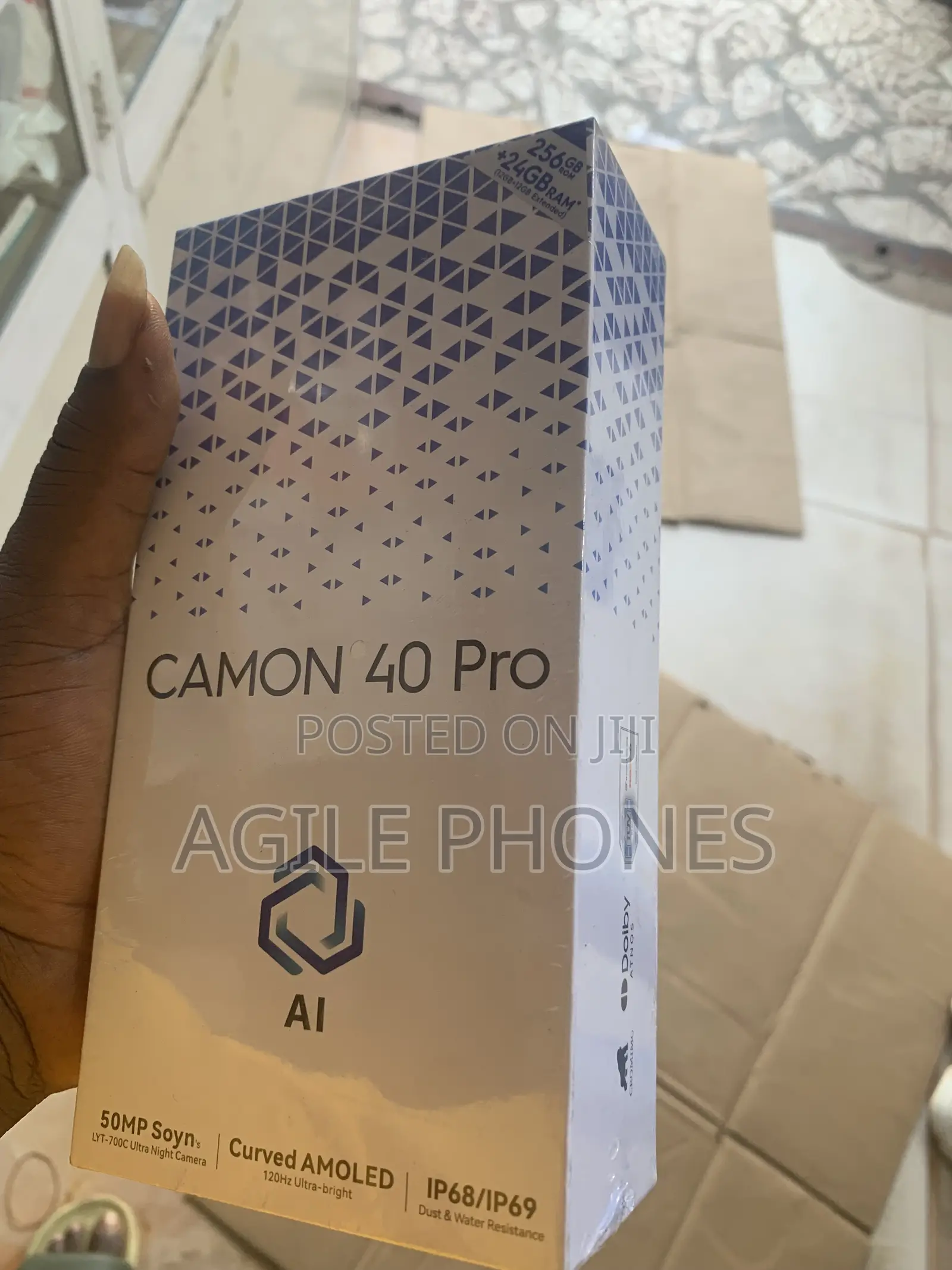 New Tecno Camon 40 Pro 5G 256 GB Black