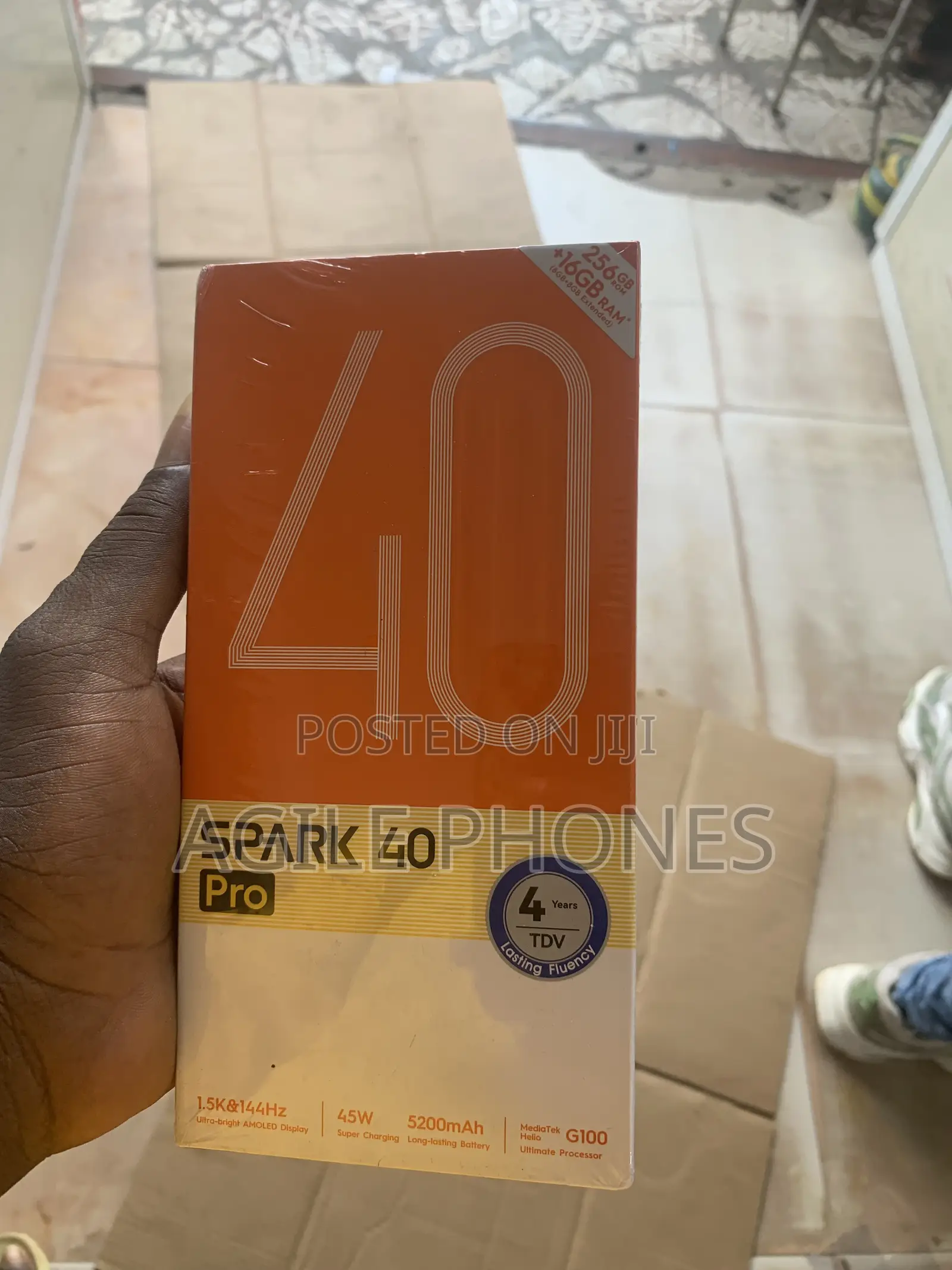 New Tecno Camon 40 Pro 5G 256 GB Black