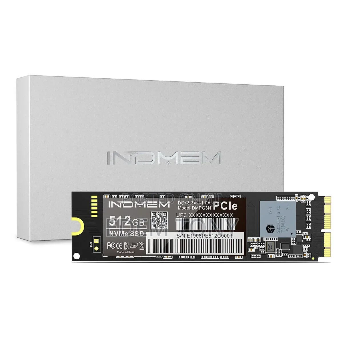INDMEM 512GB NVMe PCIe SSD for MacBook 2013- 2017