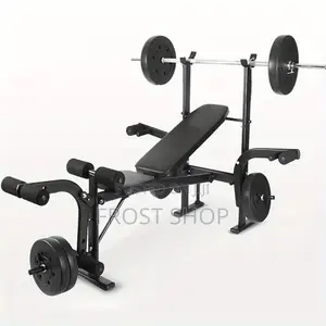 Foldable Multifunctional Bench Press With Weight – Home/Gym