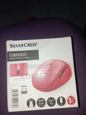 SILVERCREST Wireless Mouse With Nano USB Receiver, Red