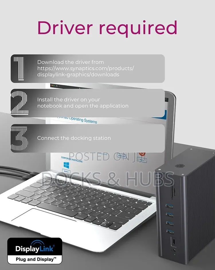 14-in-1 Multi-Display USB Type-C and Type-a Docking Station