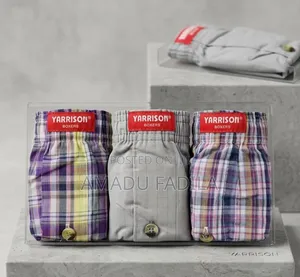 YARRISON Men's Cotton Boxer Briefs (3-Pack)