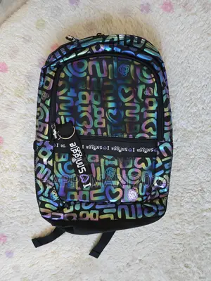 Smiggle Rainbow Laser Holographic Backpack Unisex Kids Teen School Bag