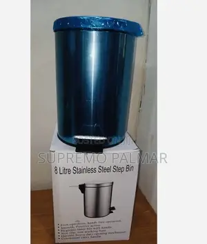 Stainless Steel Foot Pedal Waste Bin - 8L
